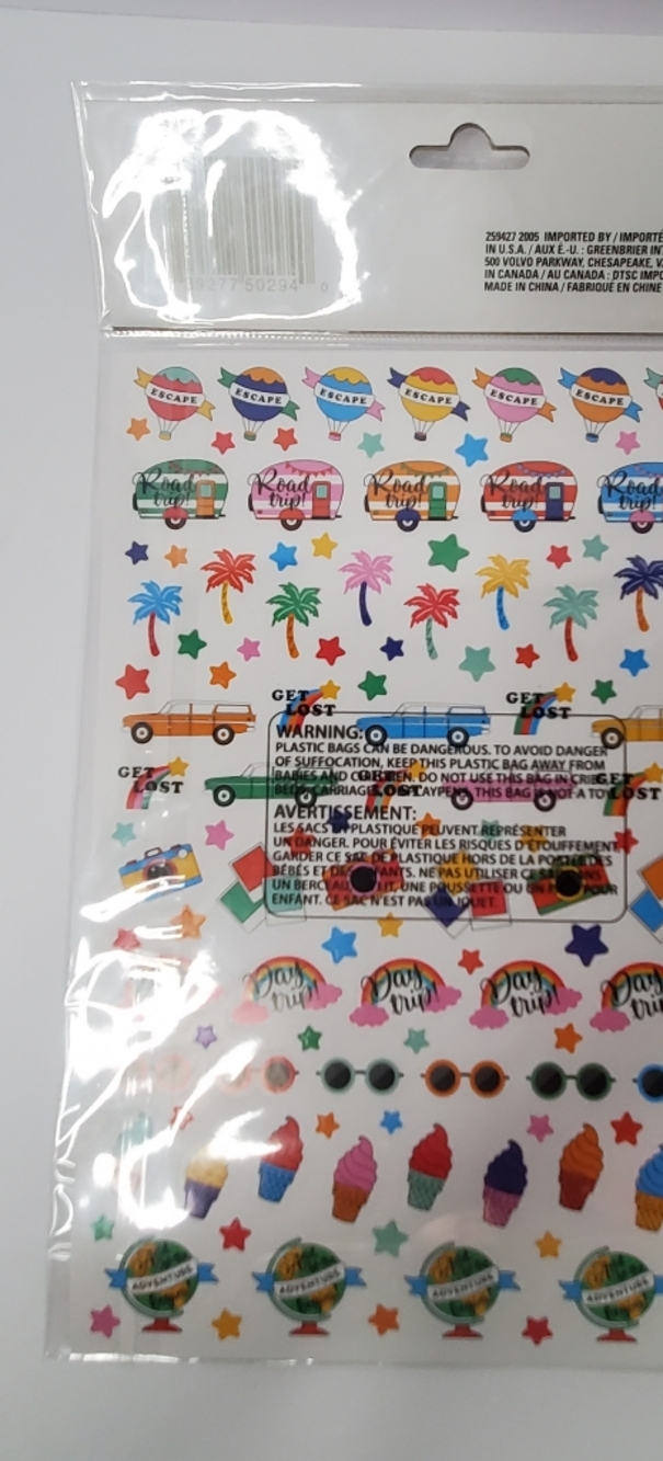 Colorful Planner Sticker Sheets - Bright Multicolor 9 Packs 300 Each Sticker - Picture 3 of 16